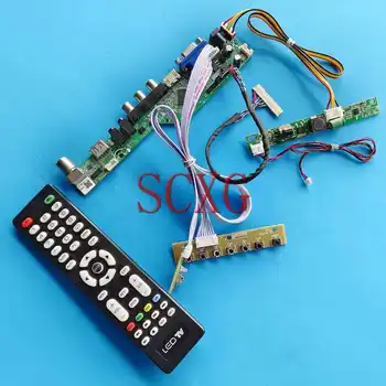 Плата контроллера аналогового ТВ с ЖК-матрицей для HSD190MEN6 LM190E09 LM190E0A USB VGA AV 1280*1024 30-контактный комплект LVDS 19 
