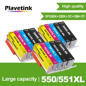 Plavetink 550XL 551XL Замена Чернильного картриджа Canon PGI-550 CLI-551, Совместимого с PIXMA IP7250 IP8750 MX925 MG5650 IX6850